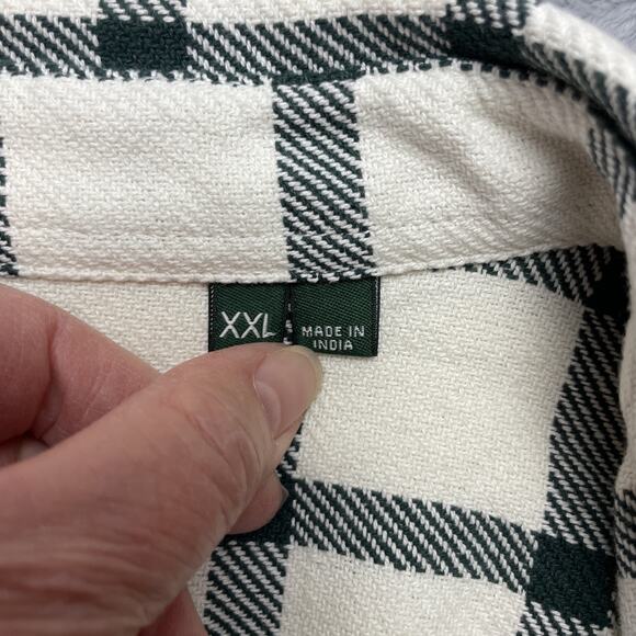 Orvis Heavy Twill Shacket Mens XXL Green Check Cotton Classic Fit Shirt Jacket - Picture 4 of 8